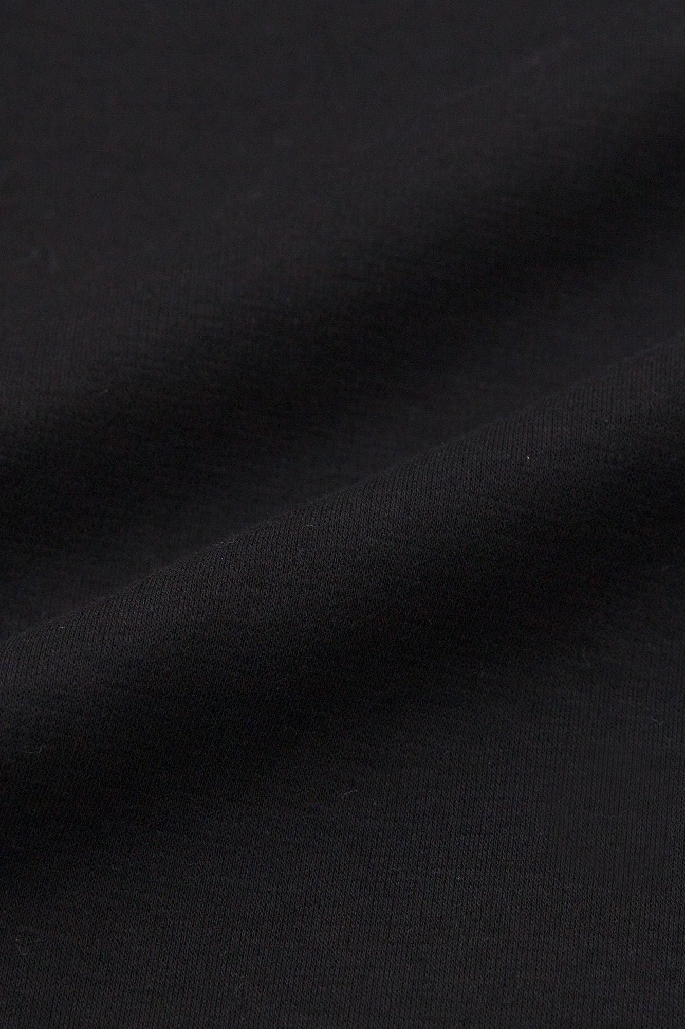 羅紋針織布 船領 長袖長版上衣／黑色