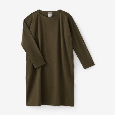 펀치 로마 보트 목이 긴 소매원피스/ miruiro