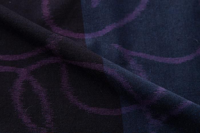 [※ Tailoration détaillée] Kurume Kasuri Tissu / Happy Wet Feather Color (Nuarairo)