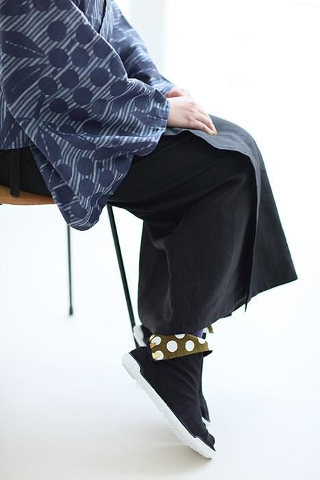 股付5枚足袋／濡羽色（ぬればいろ）