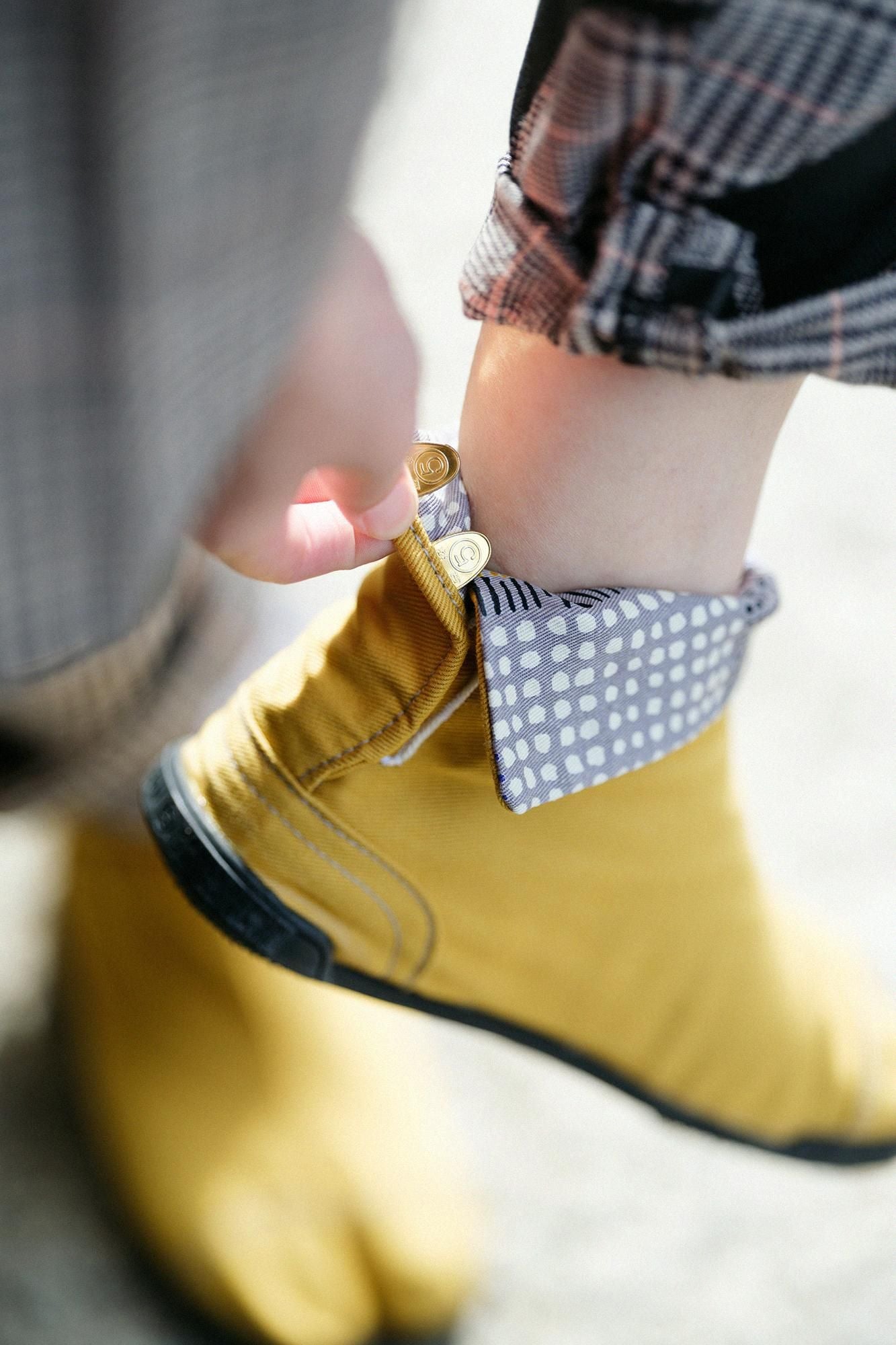 5 tabi带有crot /芥末颜色（kurashiro）