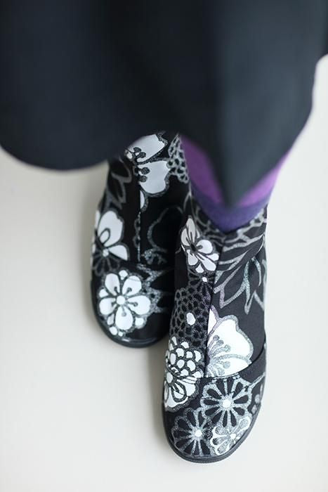 5个圆形的塔比袜/金色锦缎，夜色（Kinrandonsu，Yashiki）