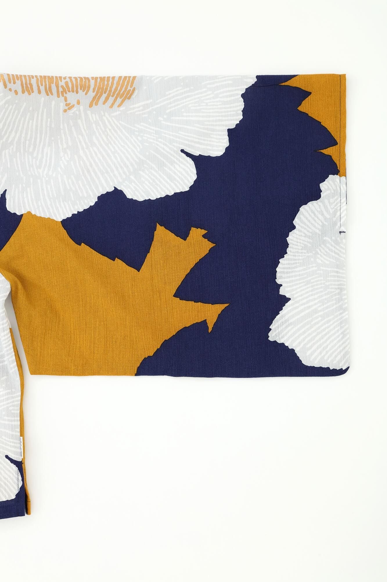 高島縮棉 20/20 和服袖 襯衫／芍薬 黄昏月