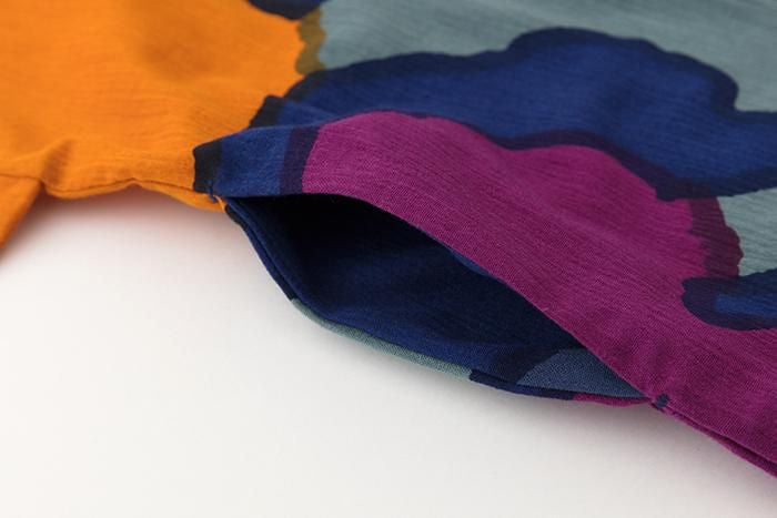 高島縮棉 20/20 圓弧袖長方形洋裝／茁壯