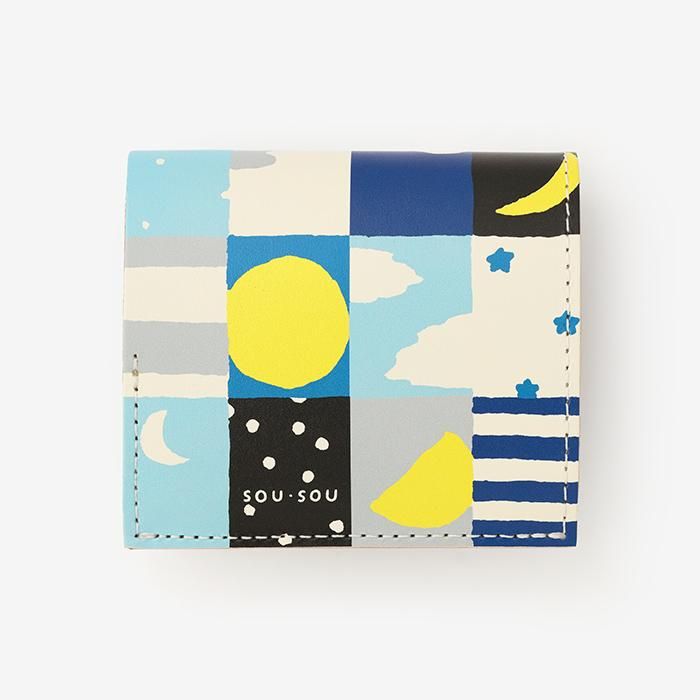 SOU・SOU×QUATRO GATS 手掌錢包/月與星（月與星）