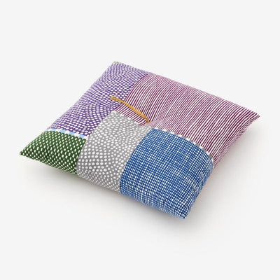 SOU・SOUKyoto Cushion（21 Count Plain Weave）／Lines and Dots Riverside(mosquitoWaBeri) [※DeliveryApproximately 3 weeks]