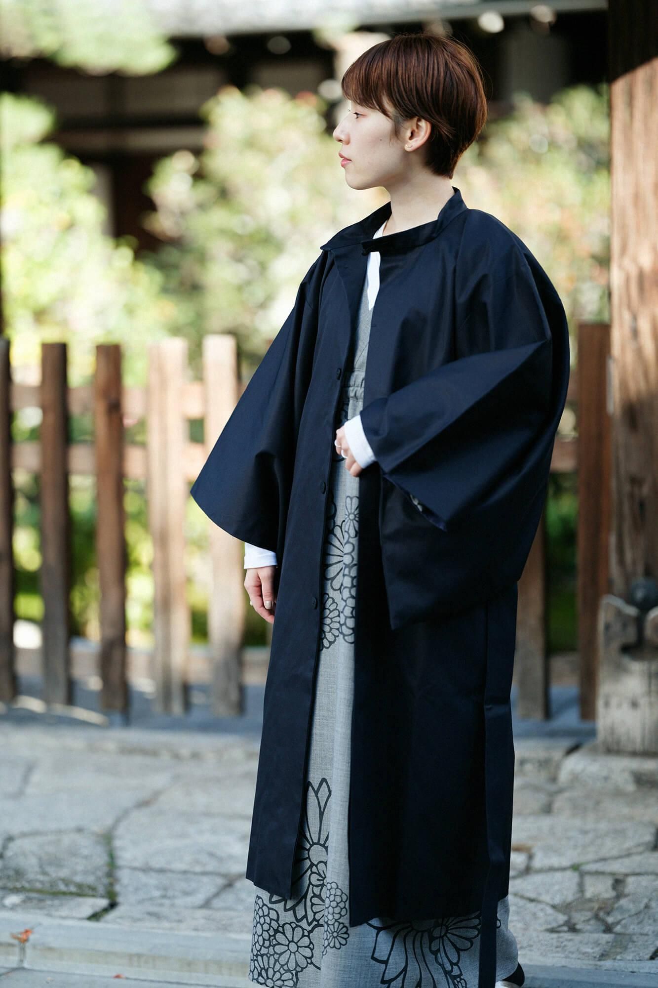 net限定】撥水綾織（はっすいあやおり） 円領外套（えんりょうが