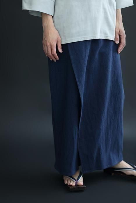 [Uniquement disponible sur net] Tissage coton lin importé (Hakaraori) Tsutsushita (Tsushita) / Bleu foncé (Noukon)