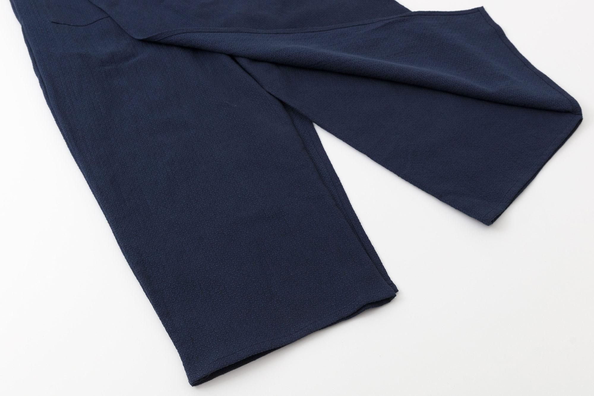 [Uniquement disponible sur net] Tissage coton lin importé (Hakaraori) Tsutsushita (Tsushita) / Bleu foncé (Noukon)