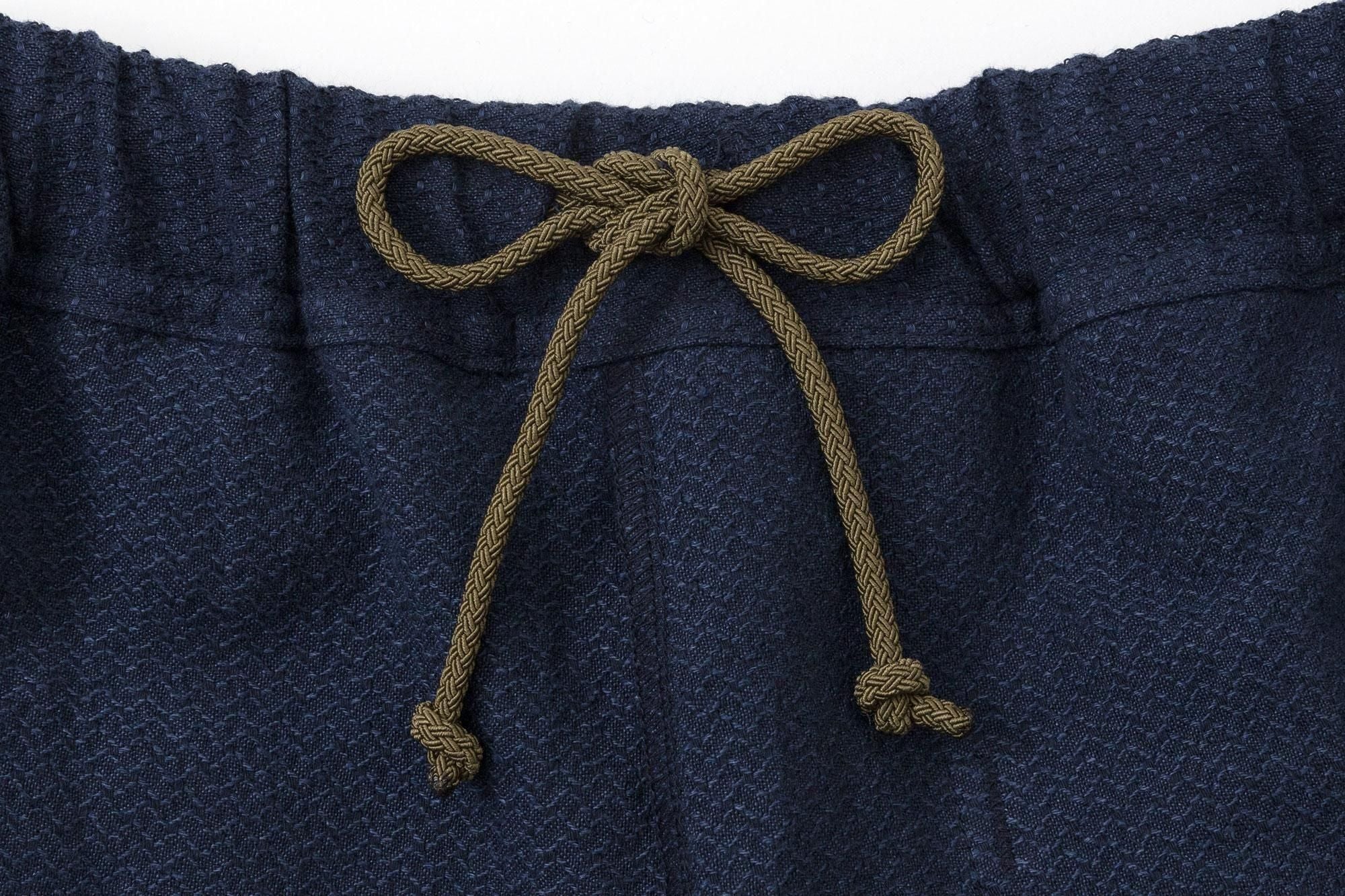 [Uniquement disponible sur net] Tissage coton lin importé (Hakaraori) Tsutsushita (Tsushita) / Bleu foncé (Noukon)