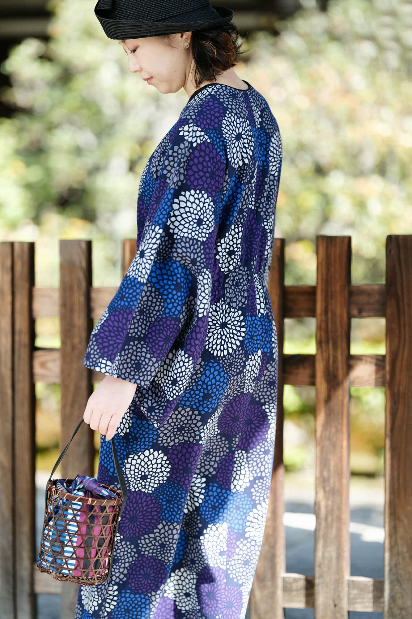 Mutsume Dyed Basket Bag / Small