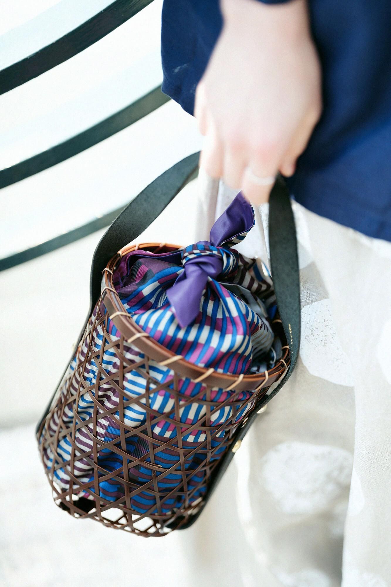 Mutsume Dyed Basket Bag / Small