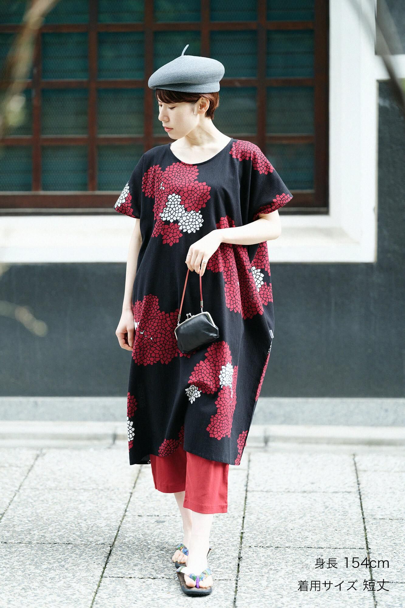 高島縮　SOU・SOU 花柄 ワンピース&えんゆう履きセット 高島縮 SOU・SOU 花柄 ワンピース&えんゆう履きセット - メルカリ