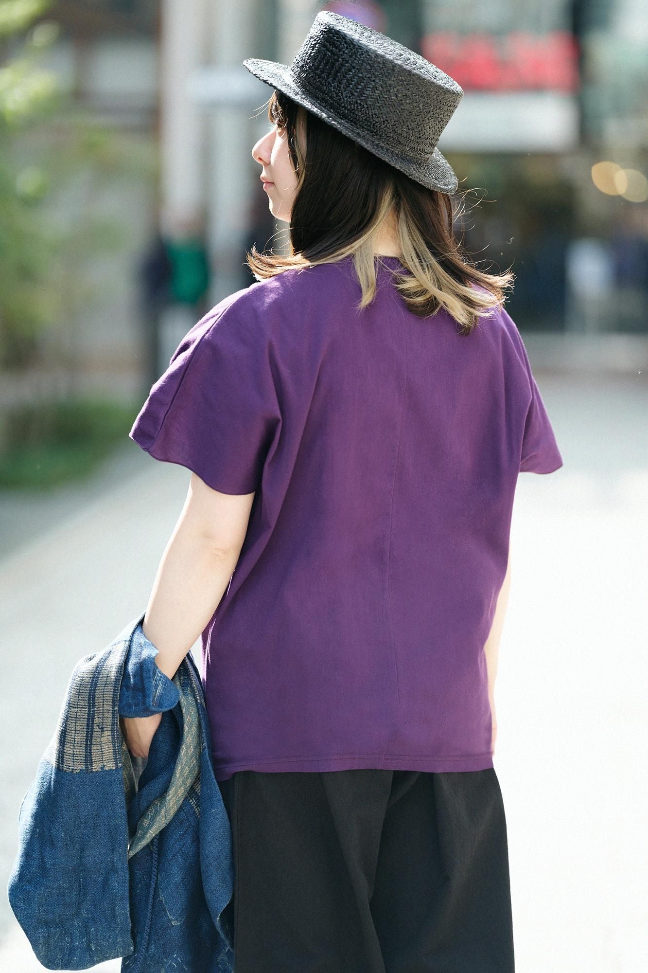 takashima chiku 40/40无袖吉班/紫色海军