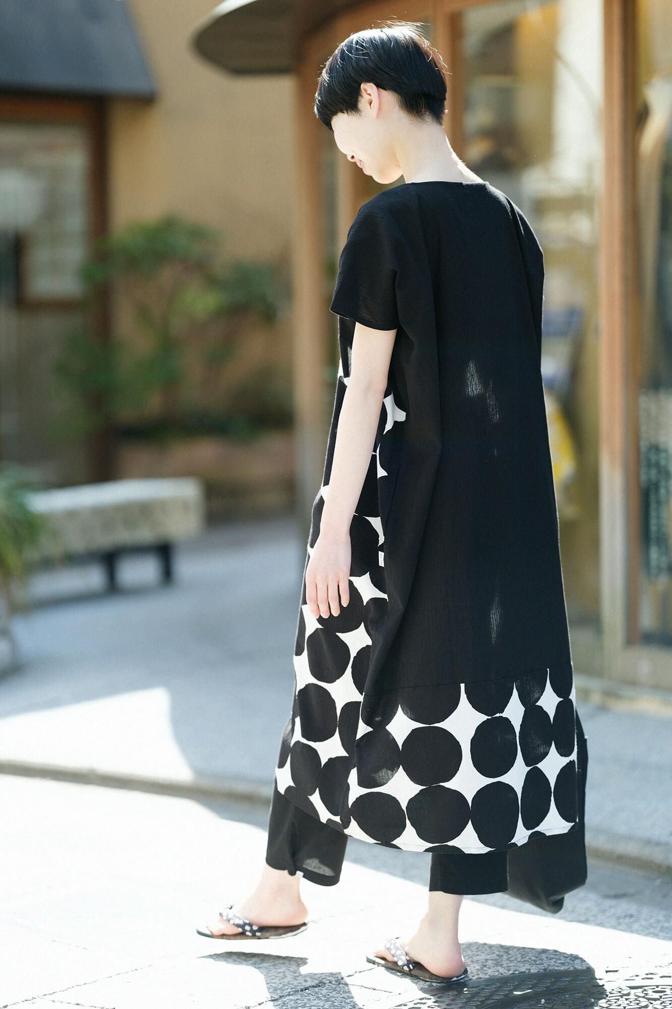 高島縮 20/20 長方形衣（ちょうほうけい） 組（くみ） 裾文様