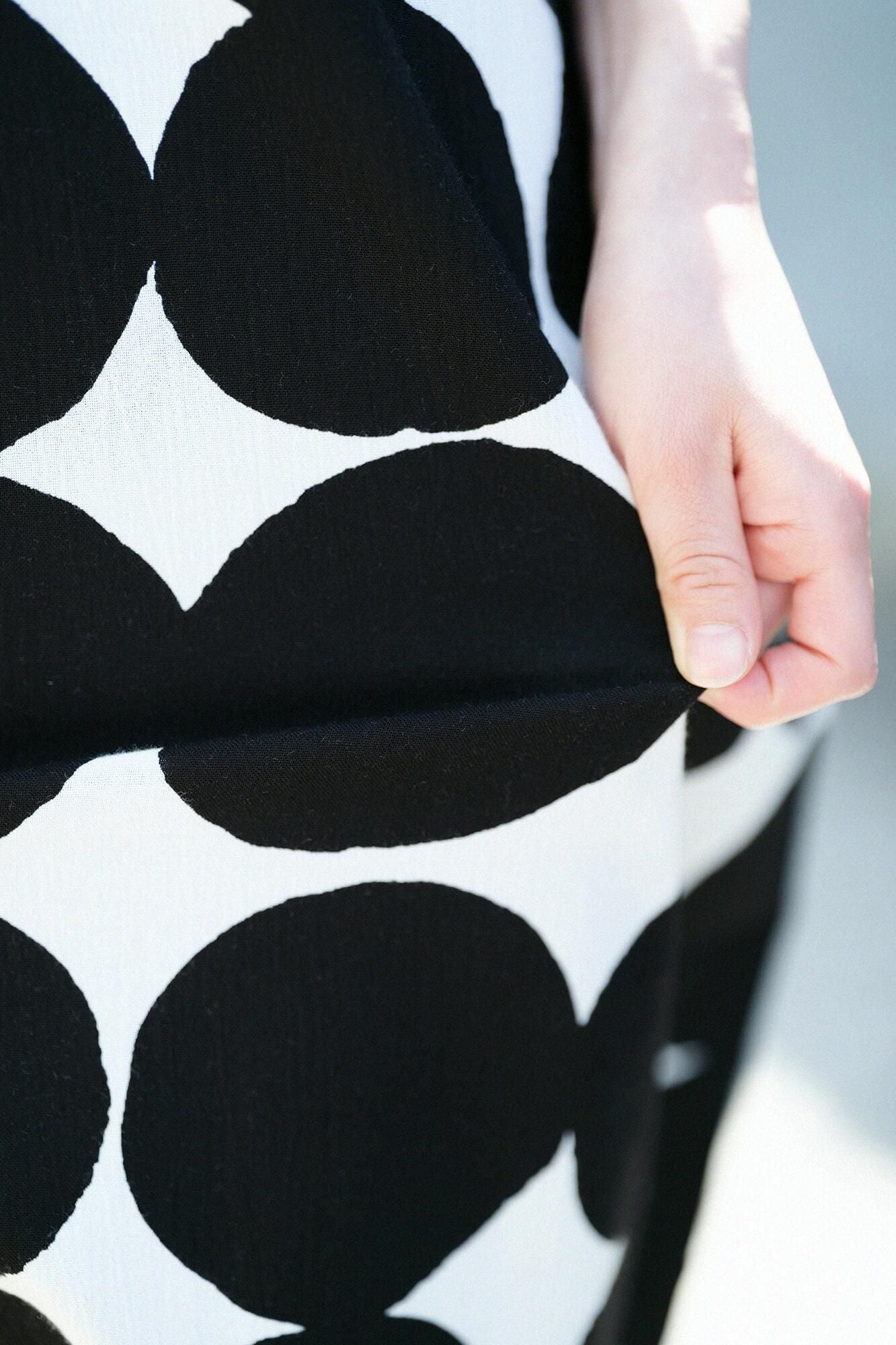 타카시마치지미 20/20 직사각형 원피스 Kumi(쿠미) 밑단무늬(스소모뇨)/검은색(습윤색)×오하지키 (대)