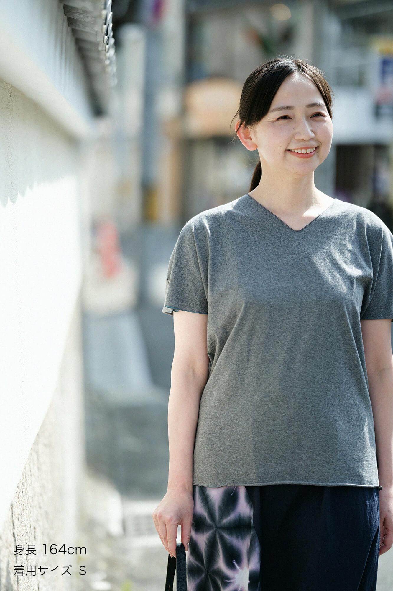 Cap Sleeve Top / Grey Ink 2