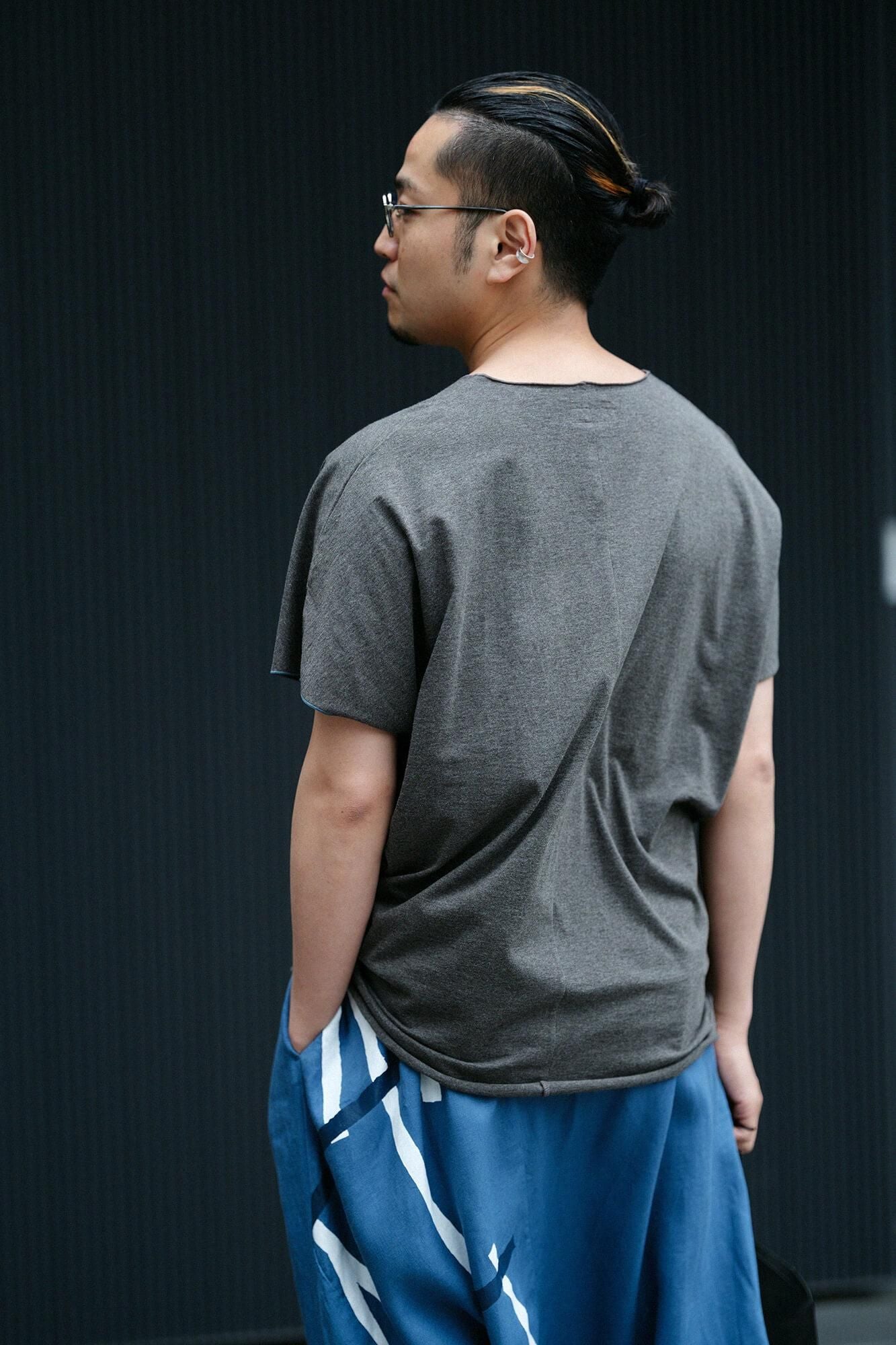 Cap Sleeve Top / Grey Ink 2