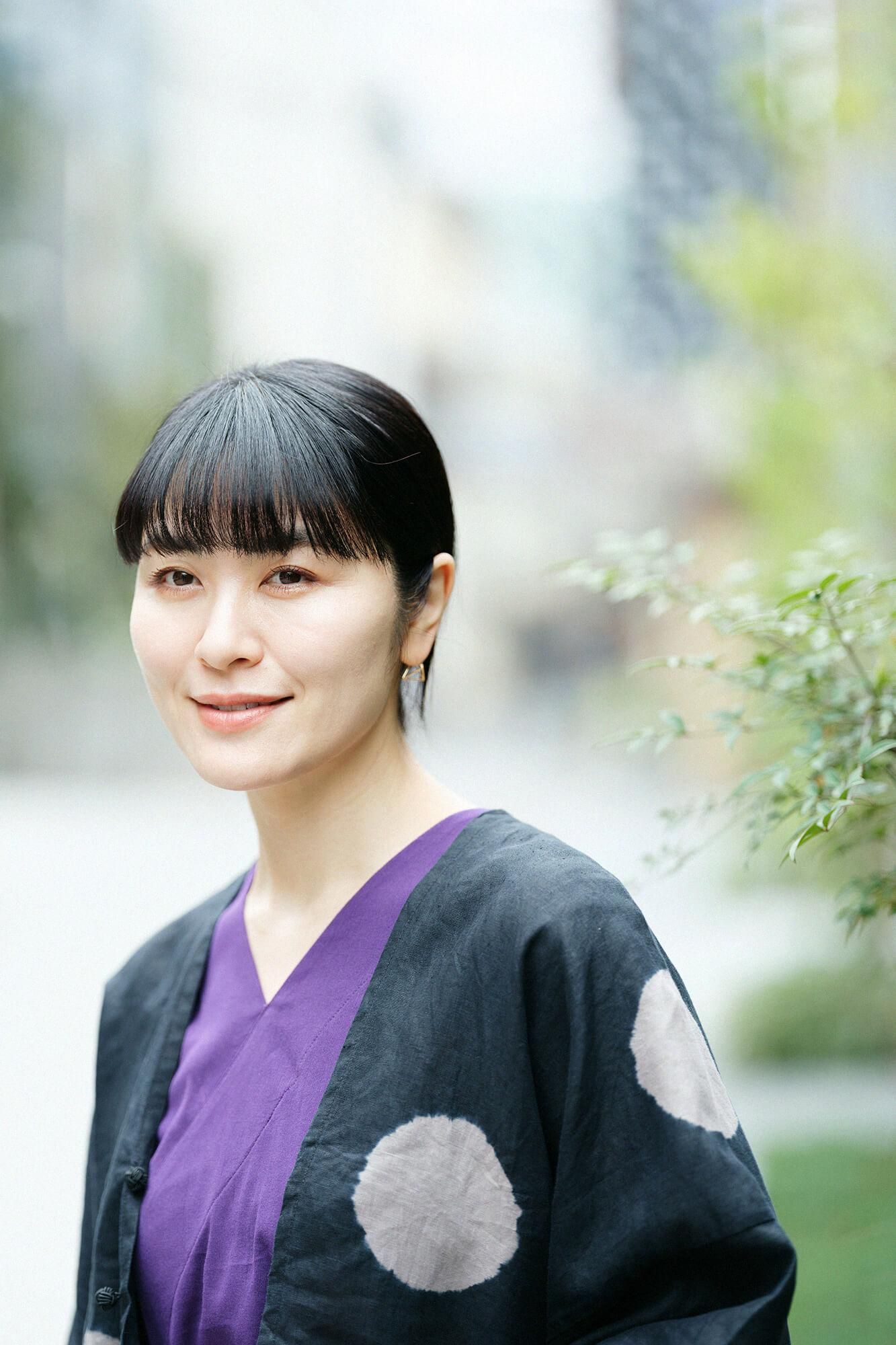 takashima chiku 40/40未拧紧的项圈/紫色海军蓝色