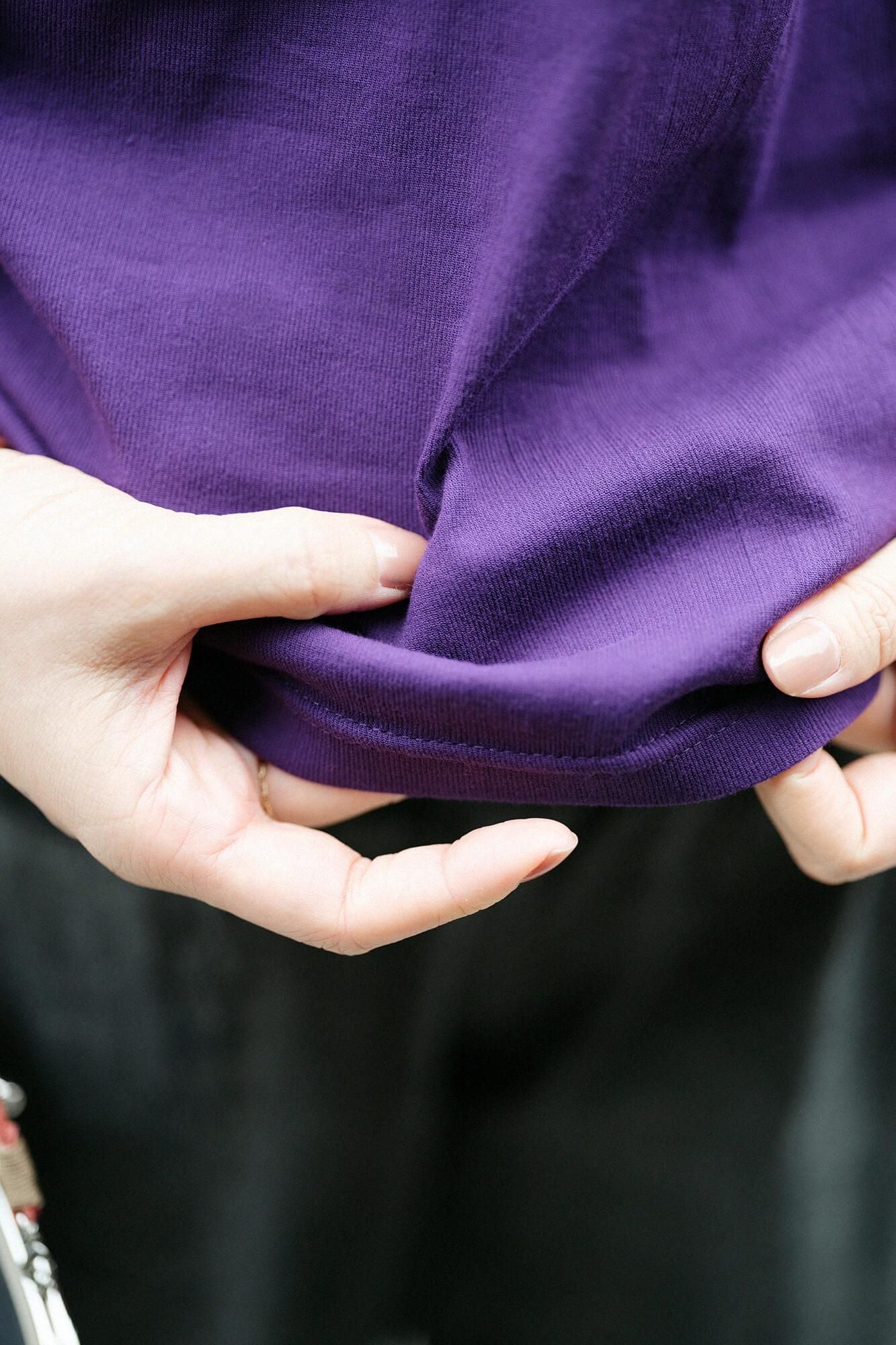 takashima chiku 40/40未拧紧的项圈/紫色海军蓝色