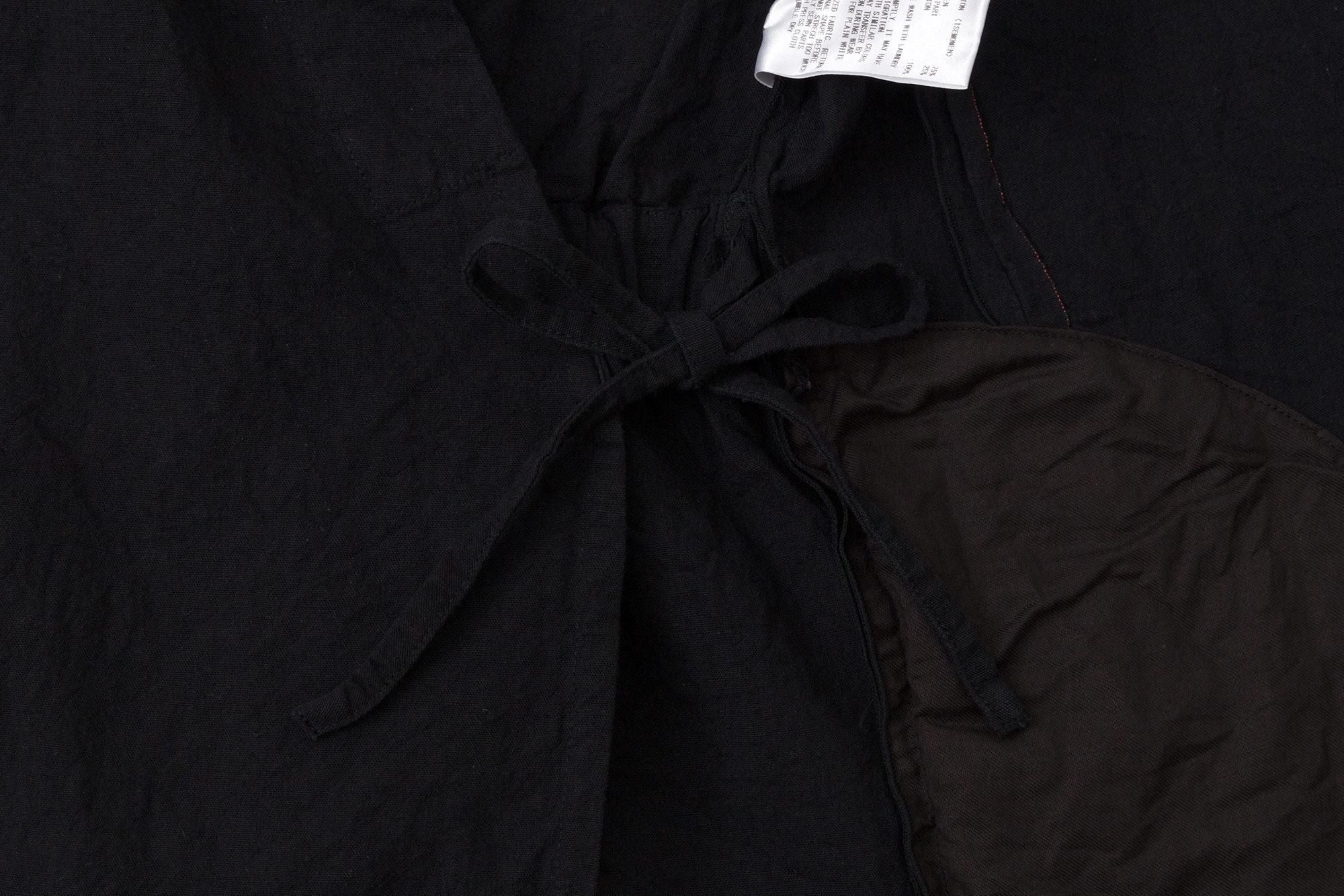 Ise-cotton 20/20  Linen Blend Samue Worker Jacket / Black