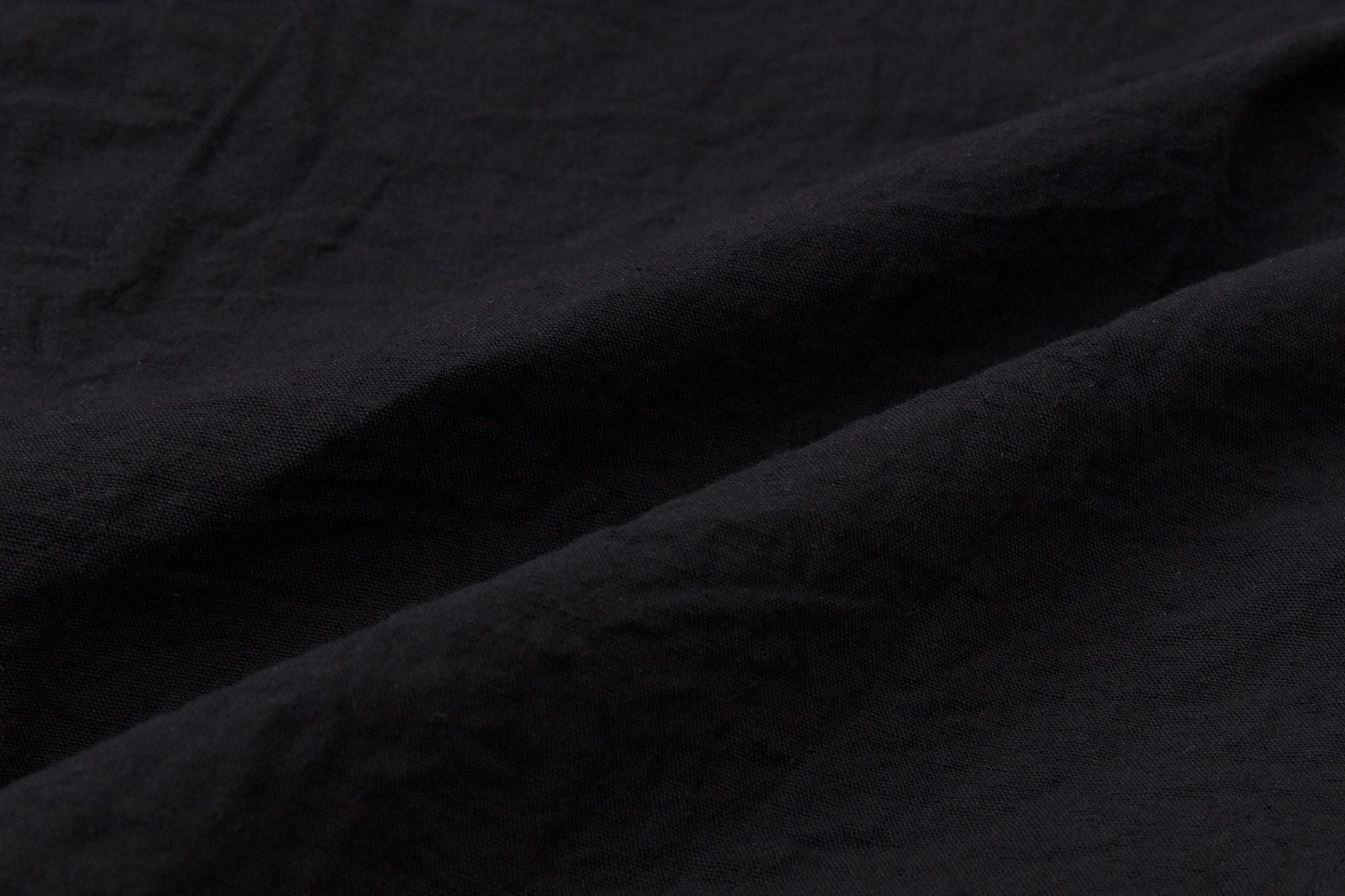 Ise-cotton 20/20  Linen Blend Samue Worker Jacket / Black