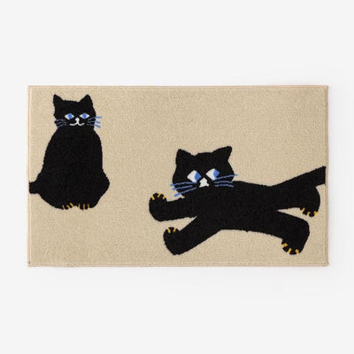 Tapis textile / chat
