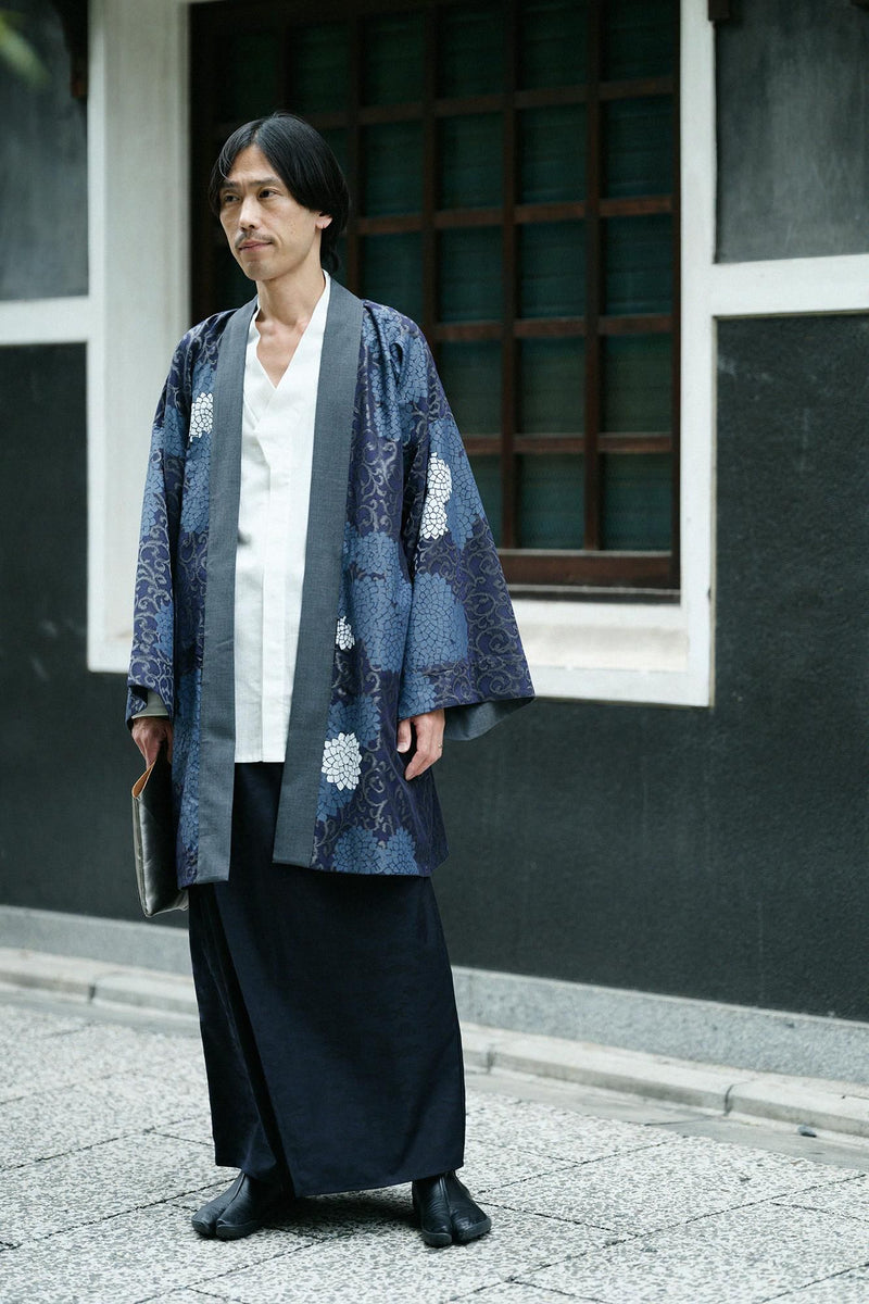 Chizimi Cotton Tsutsusode robe