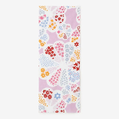 ISE Cotton Textile Tenugui / Chrysanthemum Pattern, Pink (Kikuhanamon, Momoiro)