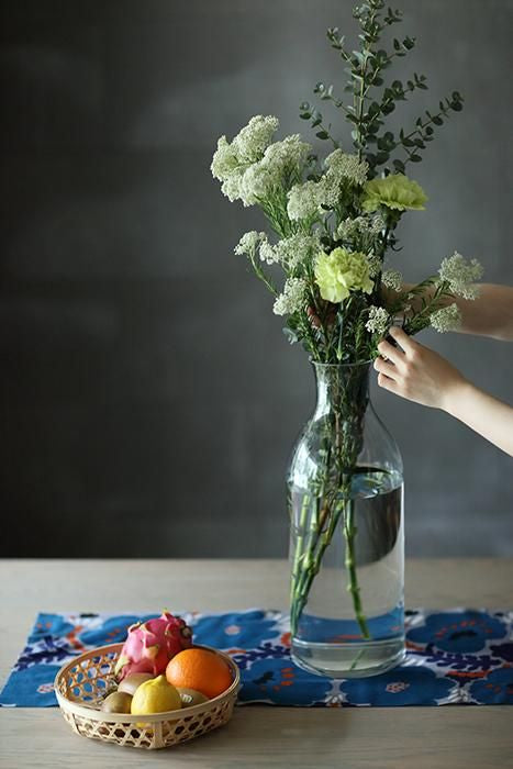 伊勢木綿 textile手ぬぐい／情熱（じょうねつ）