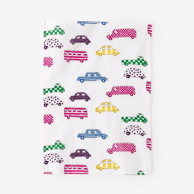 伊勢木綿 textile手ぬぐい（ひめ丈）／じどうしゃ