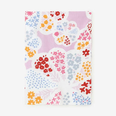 伊勢木綿 textile手ぬぐい（ひめ丈）／菊花文 桃色（きくはなもん ももいろ）