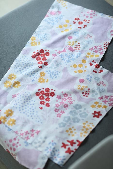 伊勢木綿 textile手ぬぐい（ひめ丈）／菊花文 桃色（きくはなもん ももいろ）