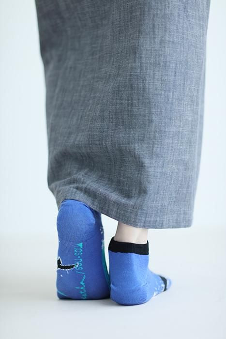 分趾襪（腳踝長度）／鯨魚 【男・女性用】