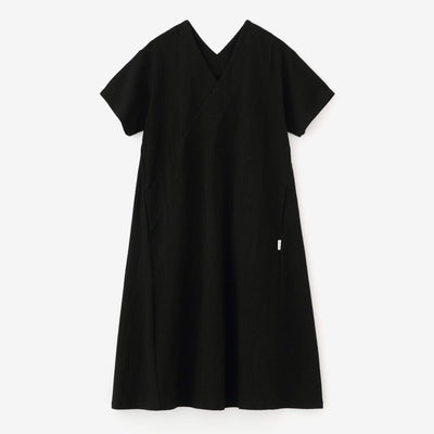 高島縮 40/20 空羽（あきは） 抜衿涼衣（ぬきえりりょうい）／濡羽色（ぬればいろ）