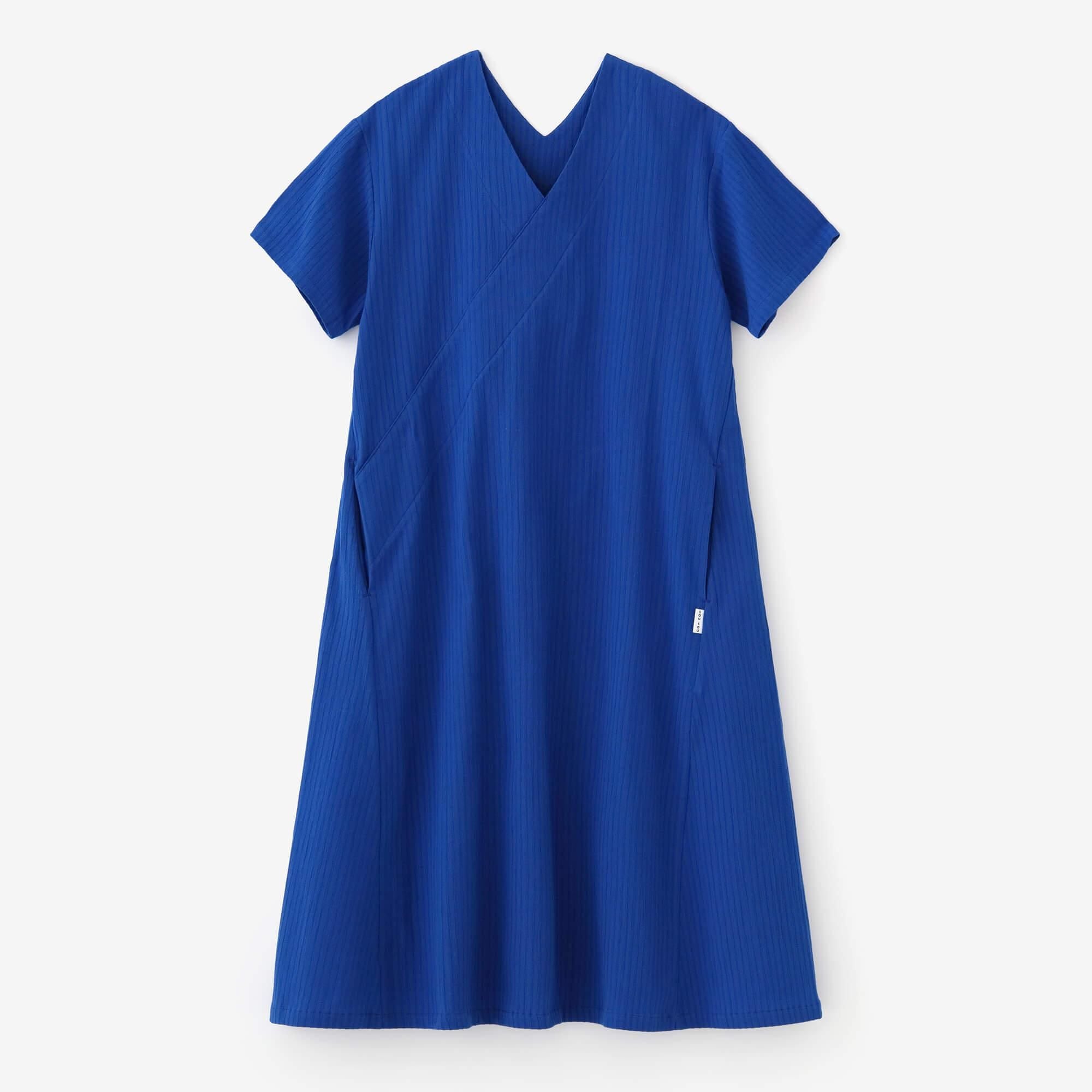 SOUSOU抜衿涼衣ソウソウ　ワンピース　瑠璃色　M SOUSOU抜衿涼衣ソウソウ ワンピース 瑠璃色 M SOUSOU抜衿涼衣