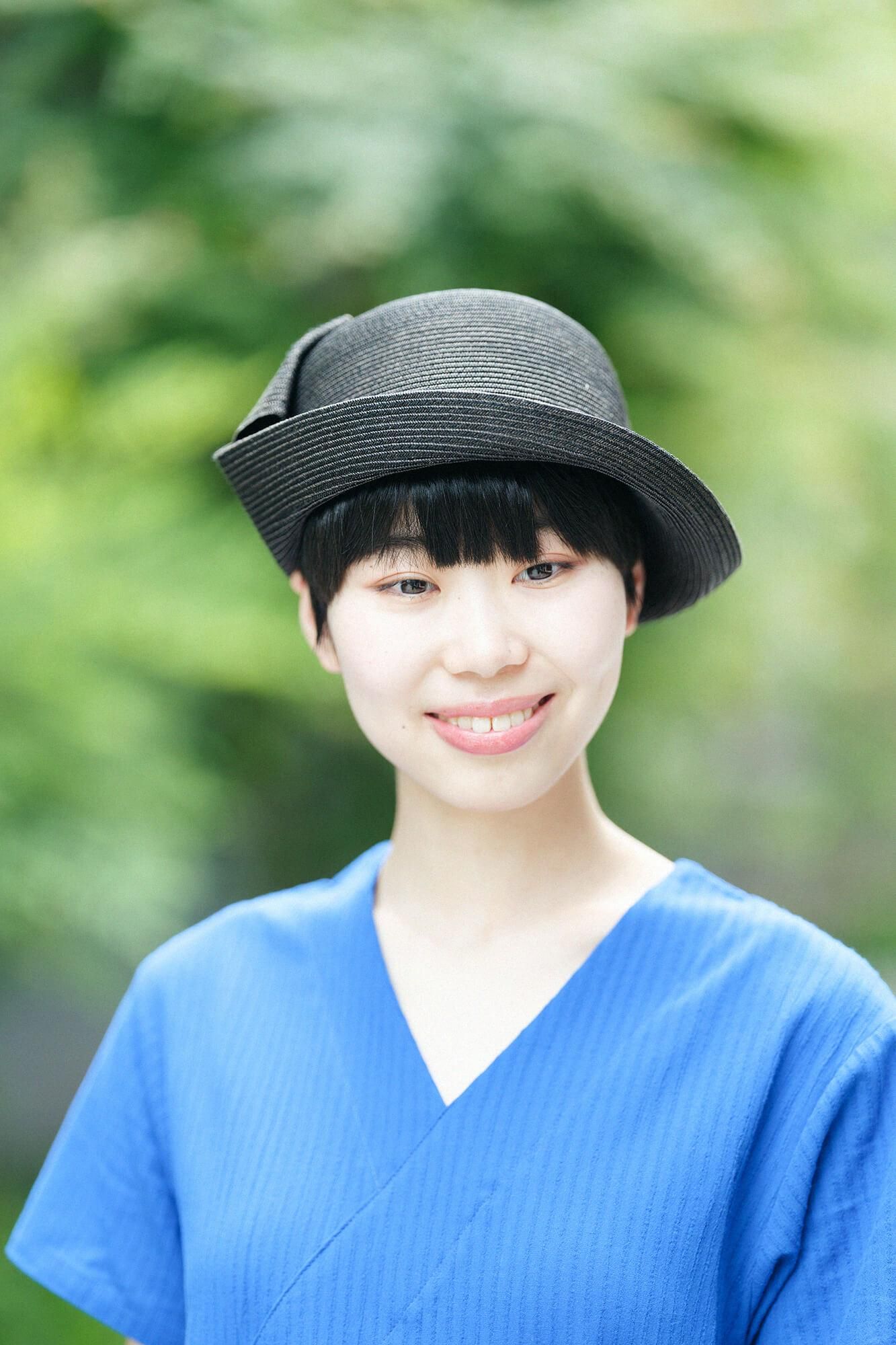 高島縮 40/20 空羽（あきは） 抜衿涼衣（ぬきえりりょうい）／瑠璃色（るりいろ）