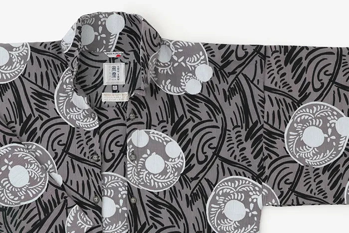 【net Limited】Chizimi Cotton 20/20 Double Breasted Shirt / Somon 