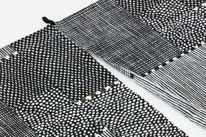 ISE棉花田ugui noren，2个宽度/跨度，黑色墨水上的苔藓（Sumikuro）（Sumikuro）