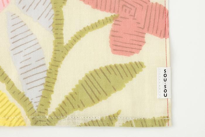 伊勢木綿 手ぬぐいのれん 2巾／木版（もくはん）