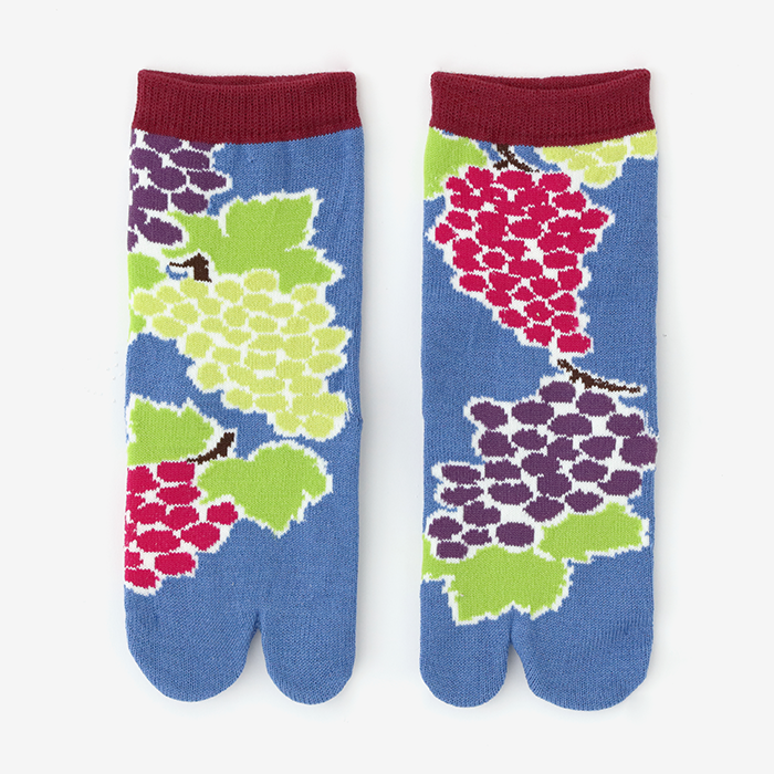 ●Tabi Socks for Kids Mid-calf / Grape Picking【S・M・L】