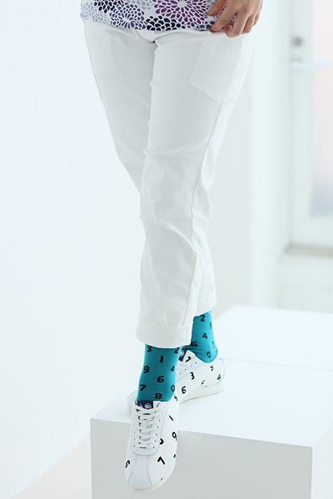 Tabi Socks (Mid-calf)／SO-SU-U Teal Green×Black【Men・Women】
