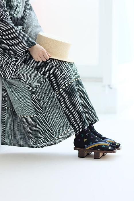 分趾襪（普通長度）／SO-SU-U十數 四味 黑色2【男・女性用】