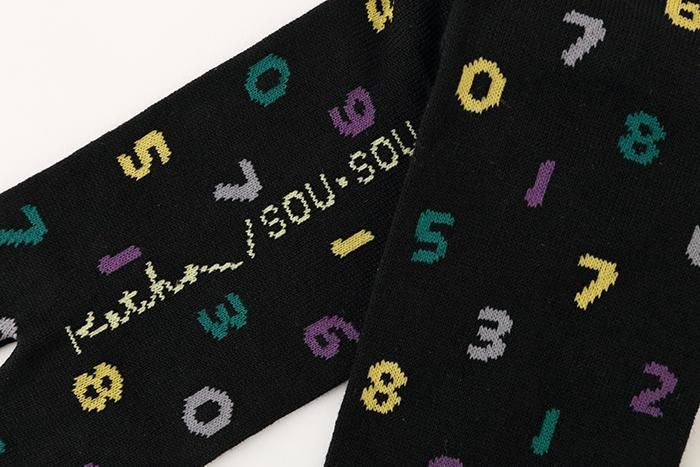 分趾襪（普通長度）／SO-SU-U十數 四味 黑色2【男・女性用】