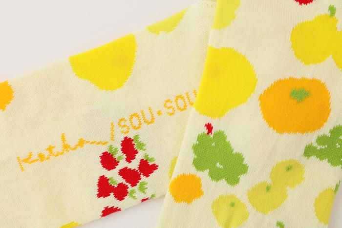 分趾襪（腳踝長度）／水果【男・女性用】