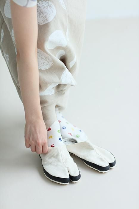 分趾襪（腳踝長度）／SO-SU-U十數 四味 米白色【男・女性用】