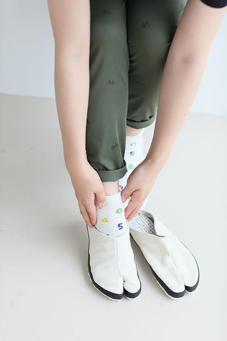 分趾襪（腳踝長度）／SO-SU-U十數 四味 米白色【男・女性用】