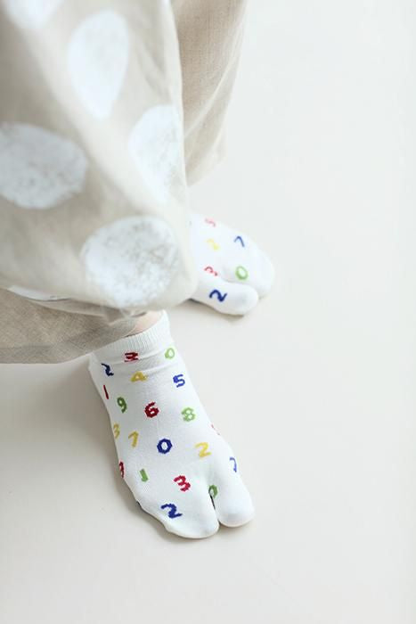 分趾襪（腳踝長度）／SO-SU-U十數 四味 米白色【男・女性用】