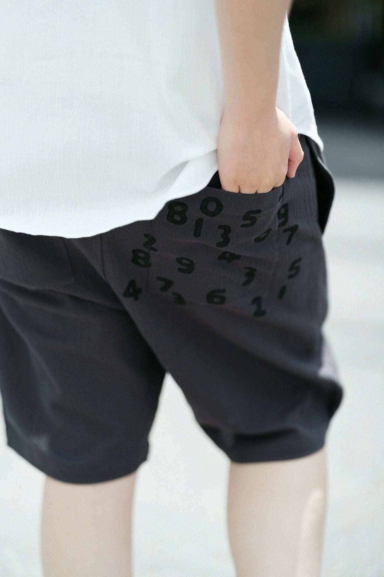 Chizimi Cotton 20/20 Easy Shorts / Dark Lead Color