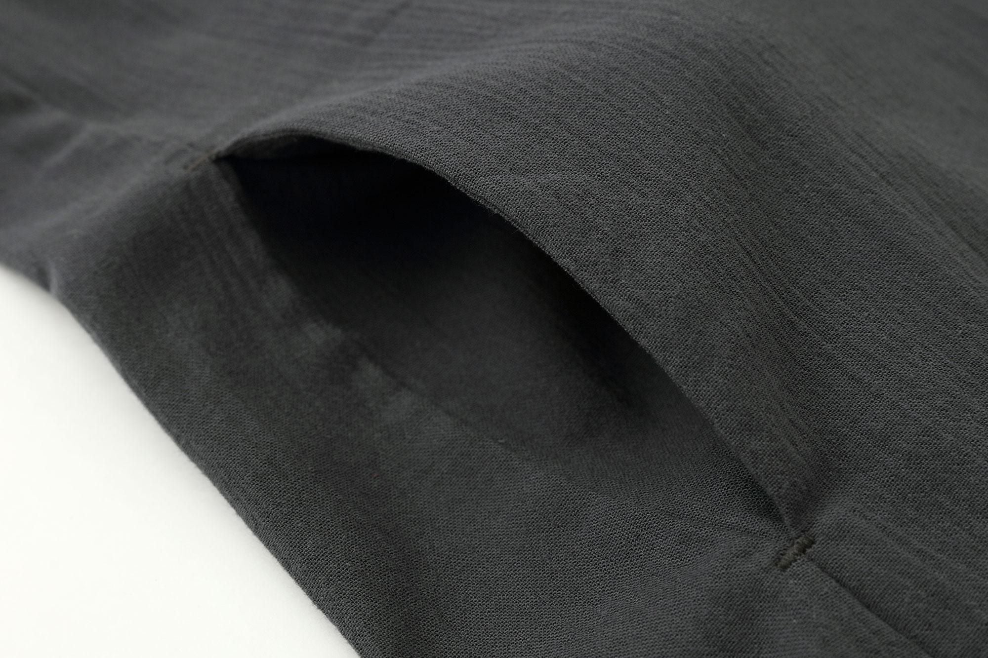 타카시마치지미 20/20 긴소매 원피스／짙은 회색